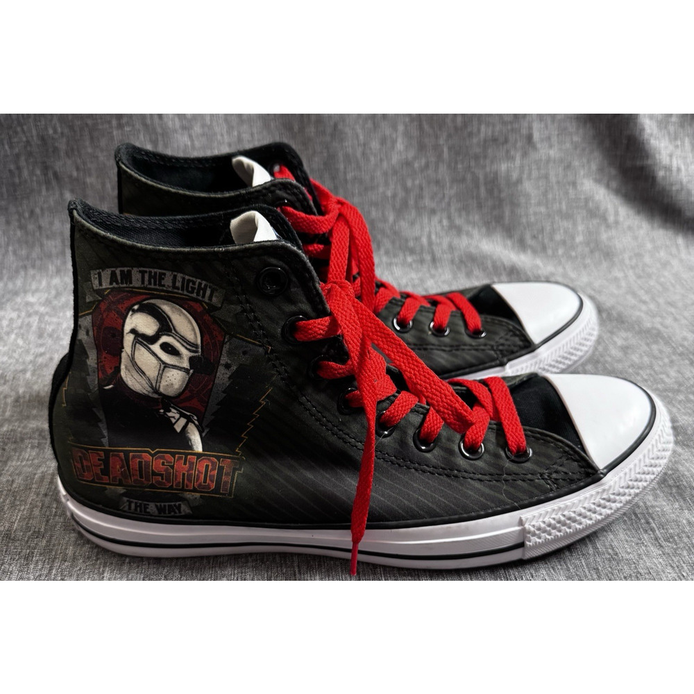 Converse DC Comics ‘Suicide Squad’ High Top Sneaker Woman Size 9.5 Mens 7.5 - Picture 4 of 8